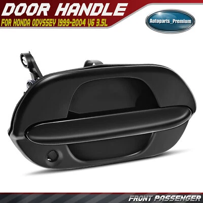 Manija de puerta exterior delantera derecha textura negra con cerradura para Honda Odyssey 99-04 Foto 1 de 4