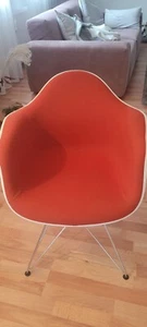 4 Vitra Esszimmerstühle, sehr gut erhalten. Vollpolster, Rost-Orange - Bild 1 von 5