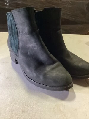 Reef Voyage Mujer Talla 8 Negro Gamuza Cuero Sobre Tobillo Botas Informales Foto 1 de 4