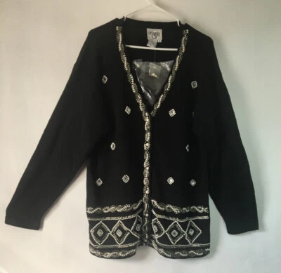 Cárdigan para mujer Cervelle de gran tamaño talla M con detalles de cuentas Foto 1 de 4