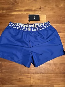 VERSACE GRECA BORDER SWIM SHORTS in Blue Size IT 5 (L) - Picture 1 of 19