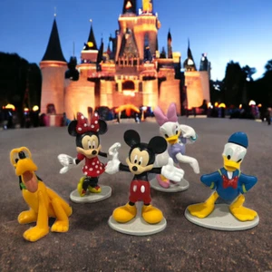 Disney Just Play Mickey Minnie Donald Daisy Pluto Lot of 5 Toys/Cake Toppers - Picture 1 of 19