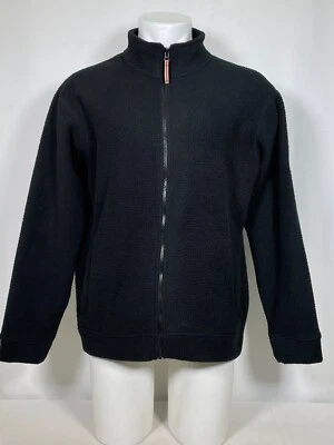 Orvis Classic Collection Black Full Zip Fleece Jacket Men's MEDIUM - Image 1 of 4