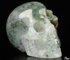 GEODE+FREE+SHIPPING+2.0%22+GREEN+MOSS+AGATE+Carved+Crystal+Skull%2C+Crystal+Healing