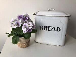 Vintage/Antique Enamel bread bin/box Enamelware - Kitchenalia