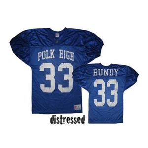 Adult Mens Married with Children Al Bundy Polk High #33 Football Jersey Costume - Picture 1 of 12