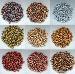 Cuentas SuperDuo de 2x5 mm - Elige color - metálicos mate - Imagen 1 de 12