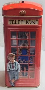  Churchill's English Toffees Retro Red Bank Tins Telephone Booth - Picture 1 of 6