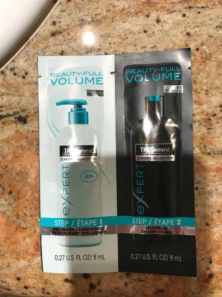 NEW TRESEMME PROFESSIONAL SHAMPOO CONDITIONER 8ML X2 GREAT 4 TRAVEL & HOLIDAYS - Image 1 of 1