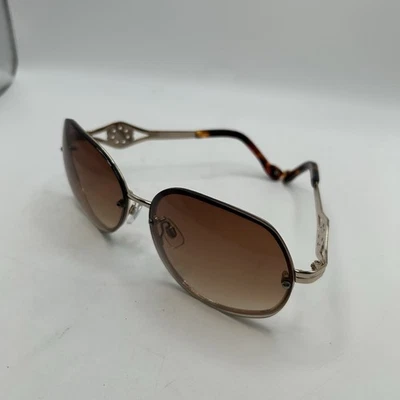 Gafas de sol Jessica Simpson de gran tamaño con marco deslumbrado de tortuga Ember Foto 1 de 4