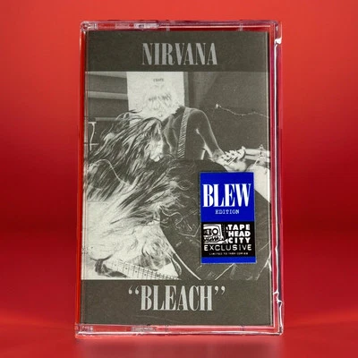 NIRVANA Bleach Blew Edition Sealed Cassette Tape Head City Exclusive BLUE /1989 - Image 1 of 2