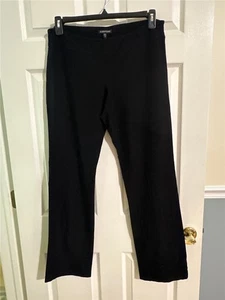 Eileen Fisher schwarze Stretch Ponte Pull-On Hose Gr. Medium - Bild 1 von 4