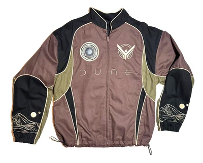 Box Lunch Dune Movie Sandworm Embroidered MED Moto Racing Jacket SEE DESCRIPTION - Image 1 of 4