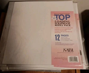 MBI 12 Sammelalbum Seitenschutzfolien 12" x 12" Toplader Nachfüllpack (Menge 2) - Bild 1 von 6