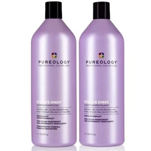 Pureology Hydrate SHEER Shampoo & Conditioner * Liter Set 33.8oz each New Bottle - Picture 1 of 1