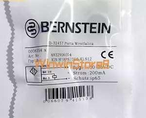 1PCS New For Bernstein Proximity Switch KIN-M18PS/008-KLS12 Sensor - Picture 1 of 2