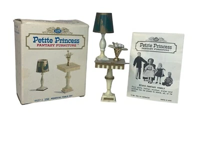 复古 Ideal Petite Princess 娃娃屋家具台灯台套装 4427-1 全新 IOB — 第 1/4 张图片