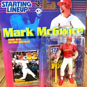 1999 SLU Starting Lineup MLB Mark McGwire St Louis Cardinals Figur & Karte - Bild 1 von 4