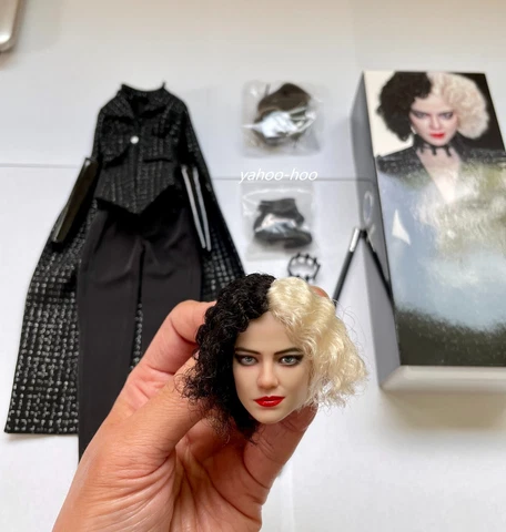 1/6 Emma Head Cruella De Vil ACCESSORY SET080 For 12" Female PHICEN Figure S12D Cover
