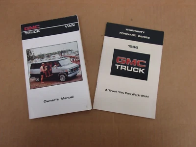 1986 GMC Rally Vandura Van G1500 G2500 owners manual book literature ORIGINAL Foto 1 de 4