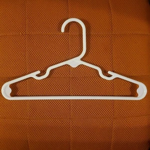 Baby and Toddler Plastic Clothes Hangers in White, Blue and Red - Picture 1 of 16