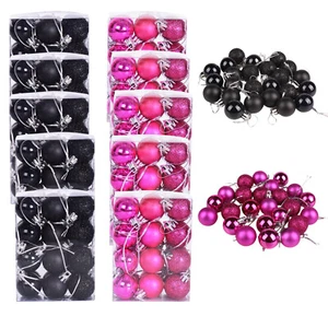240Pcs Christmas Glitter Ball Ornaments Xmas Tree Balls Hanging Party Decoration - Picture 1 of 13