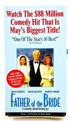 Father of the Bride VHS Promotion Screener Rare New & Sealed - Image 1 of 2