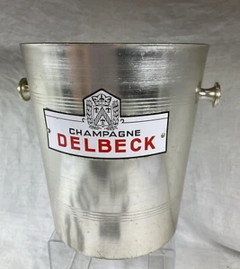 DELBECK CHAMPAGNE ICE BUCKET COOLER FRENCH WINE BAR VINTAGE USED PARTY WEDDINGS - Picture 1 of 12