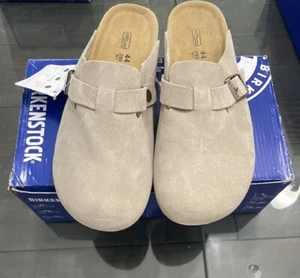 New Birkenstock Boston Taupe EU 44 US 10.5/11M - Picture 1 of 5