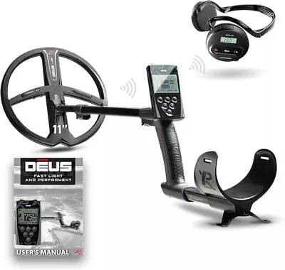 XP DEUS Wireless RC Metal Detector With 11" Searchcoil and WS4 Headphones - Image 1 of 4