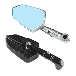Bike Clear Rear View Reflectors for Motorcycle Adjustable Enhanced Night Safety - Afbeelding 1 van 12