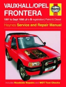 Vauxhall Opel Frontera 1991-1998 Nuevo Haynes Manual de taller Servicio Repar... - Imagen 1 de 5