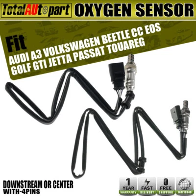 2 piezas sensores de oxígeno para Volkswagen Jetta Golf Eos Beetle CC GTI Touareg Audi A3 Foto 1 de 4