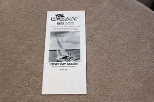 1970 O'Day 6-fold foldout sailboats glossy brochure - Picture 1 of 3