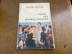 OLD ALBANIAN BOOK PAGES DES OEUVRES CHOISIES #500 COMMUNIST ERA ENVER HOXHA FR - Picture 1 of 16