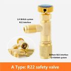 1 Pc Air-Conditioning Fluoride Safety Valve A/C Adapter Anti-Air Leakage Durable