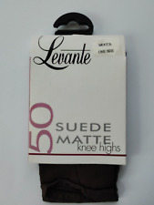 Levante 50 Suede Matt knee highs in colour Mocca.