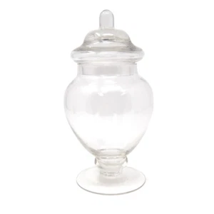 Small Rounded Glass Apothecary Candy Jar, 8-1/2-Inch - Picture 1 of 1