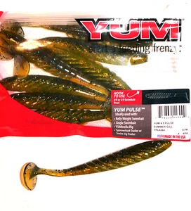 8 Stk YUM Pulse Shad Peche Appât Softbait États-unis Avec Saveur Sandre Couleur: - Photo 1/1