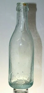 Early Coca-Cola Bottle, Light Bluish-Green Glass, Savannah Georgia Bottler, 1908 - Picture 1 of 9