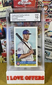 2017 TOPPS ARCHIVES KRIS BRYANT 59 ED. ROOKIE RARE MINT BAZOOKA PGA 10 READ - Picture 1 of 4