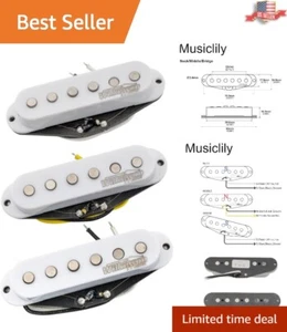 Upgrade Your Strat with Wilkinson Alnico 5 Vintage Coil Pickups - White Finish - Picture 1 of 10