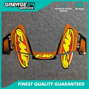FMF POWERCORE TITANIUM 2.1 EXHAUST STICKER KIT - ORANGE CHROME - Picture 1 of 1
