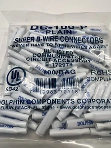 DOLPHIN DC-100-P Super B-wire Connector (100 In Bag) - Picture 1 of 2