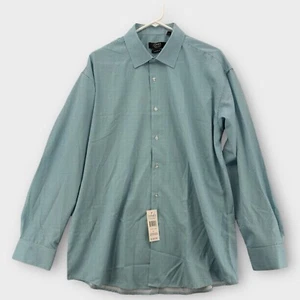 NWT Jones New York Shirt Mens Large Signature Classic Fit Blue All Over Print - Picture 1 of 6