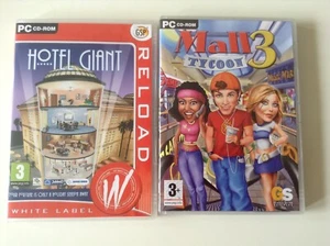 2 CD-ROM PC - HOTEL GIANT & MALL TYCOON 3 juegos de GSP y Global Star Software - Imagen 1 de 10