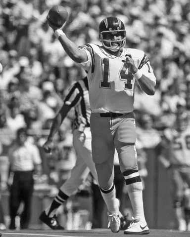 San Diego Chargers DAN FOUTS Glossy 8x10 Photo Print Football Poster HOF 93 Cover