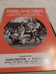 Darlington v Fulham 1982/83 Friendly - Picture 1 of 1