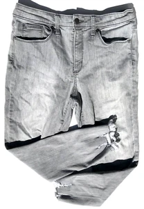 Universal Thread Women’s High Rise Skinny Crop Denim Jeans Size 8/29R Distressed - Picture 1 of 6