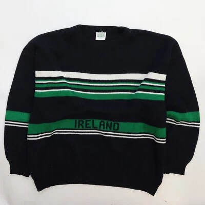 Suéter Pullover Vintage Esmeralda Irlanda Trébol Talla XL Foto 1 de 4
